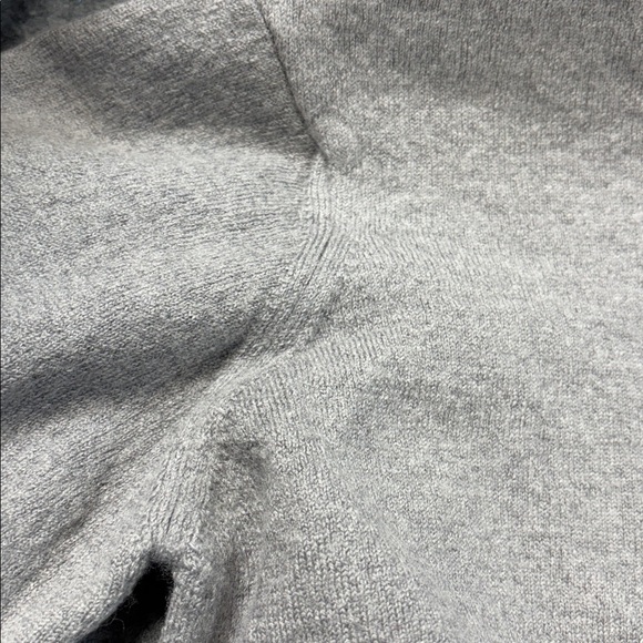 Brunella Gori Italy grey wool long sleeve mid zip up sweater shirt L - Picture 9 of 10